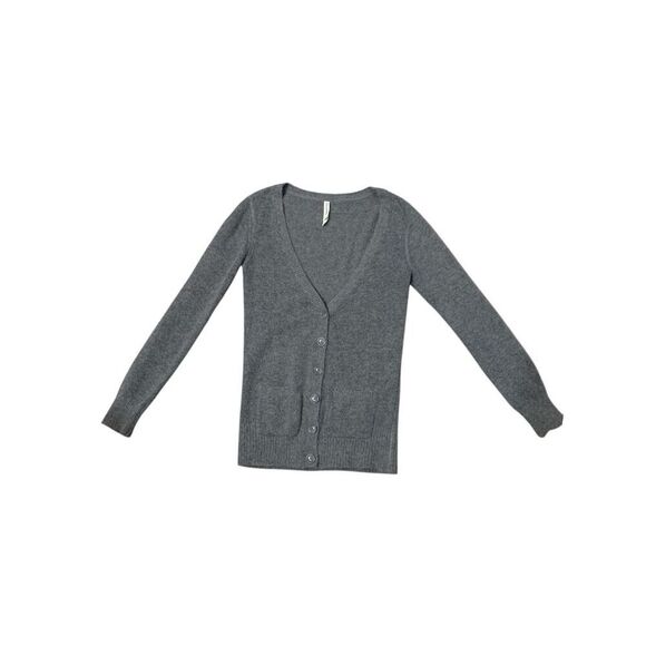 AÉROPOSTALE Gray Long Line Cardigan Sweater Wool Size-Small - Picture 1 of 7